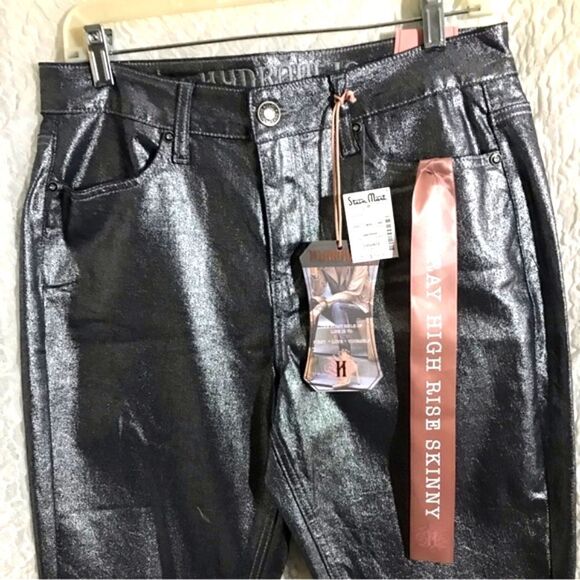 Hydraulic "Murray" NWT Metallic Skinny Jeans 10 - Picture 3 of 9